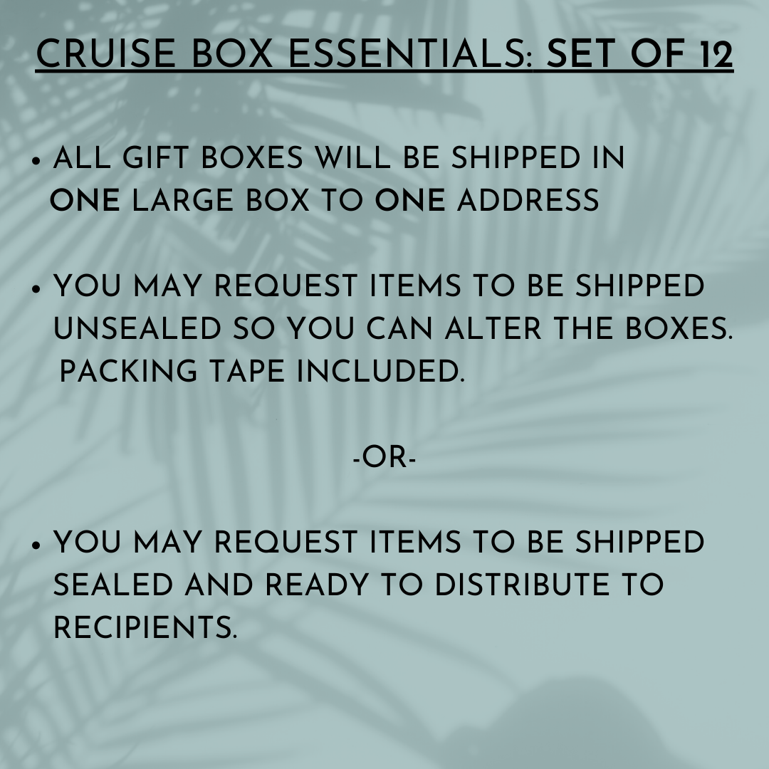 Set of 12 Cruise Essentials