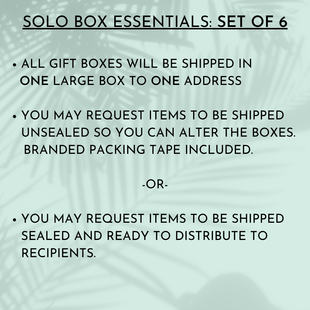 Set of 6 Solo Boxes